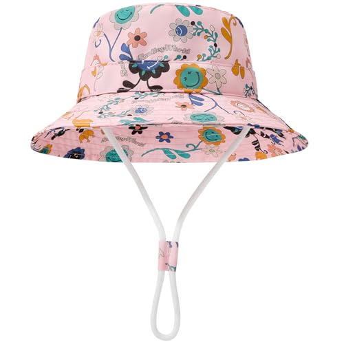 Durio UPF 50+ Beach Baby Sun Hat Sun Protection Cute Wide Brim Summer Baby Boy Bucket Hats Toddler Sun Hats for Girl2
