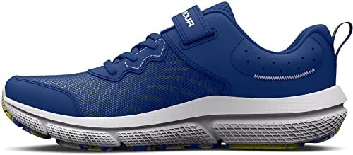 Under Armour Boy's Pre School Assert 10 Alternate Closure Running Shoe, (400) Blue Mirage/Starfruit/Halo Gray, 13 Little Kid