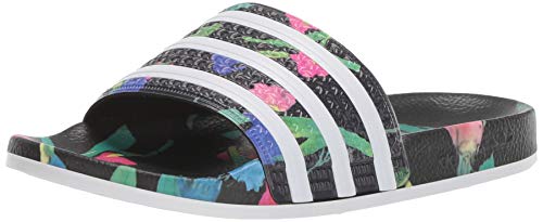 Adidas Originals Women's Adilette Slide Sandal, Core Black/White/Core Black, 9 #TOP12