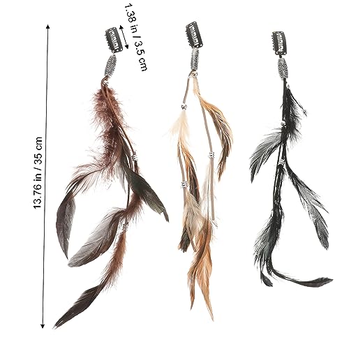 Barrette de plume pour extensions et dreadlocks MAGICLULU | Lot de 30 pièces - 4