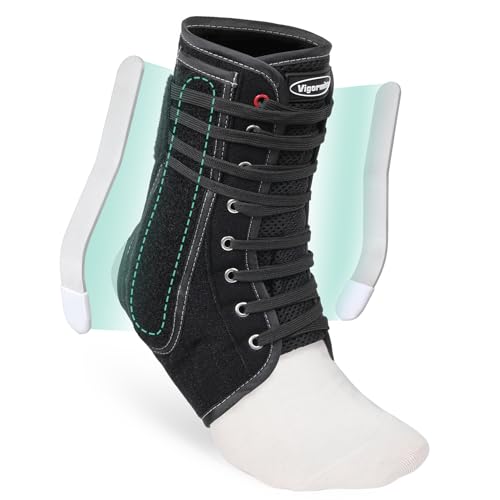 Vigorwise Ankle Brace with Metal Side Stabilizers, XL