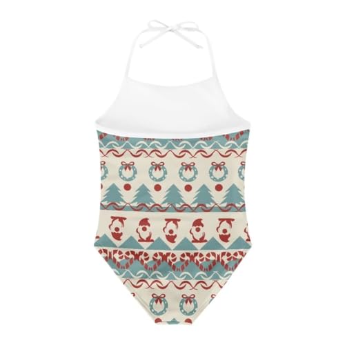 Image of Cute Christmas One-Piece Swimsuits Beach Swimwear Bathing Suit for 3-10 Years Girls