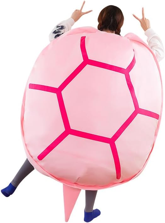 SEAHOME Almohadas de concha de tortuga, almohada de felpa de tortuga, disfraz de animal de peluche para niños y adultos, juguete de peluche