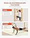 VEVOR Swedish Ladder Wall Gym, 2-in-1 10-Level Indoor Jungle Gym, 220LBS Loading Solid Wood Gymnastic Stall Bars for Kids & Adults, Indoor Playground Climbing Playset with Pull-Up Bar, Wall Ladder