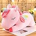 LEIhhdy 25-100cm Peluche Licorne Taille Géante Poupées Licorne en Peluche Doux Animal 60cm Rose