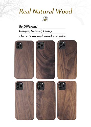 Wuorenm WOOD Case Compatible With Iphone 13 Case Natural Walnut Shockproof Protective Slim Minimalistic Classy Unique Elegant Vintage Wooden Cover thumb #7