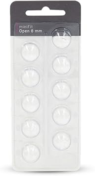 MiniFit Open Dome Hearing Aid Domes Compatible with Oticon Device (8mm)