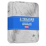 💪 STARK - Absolut sicheres Arbeiten dank splitterfreier und pflegeleichter Oberfläche. Zudem schonen unsere Premium Küchenbretter deine Messerschneide und dein Besteck.