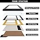 GraduatePro Bilderrahmen zum Abschluss, 12,7 x 17,8 cm, mit Quastenhalter, Schattenbox, Abschlussdekoration, Geschenk, Echtglas, Mahagoni-Bilderrahmen, Wand und Tisch-Design