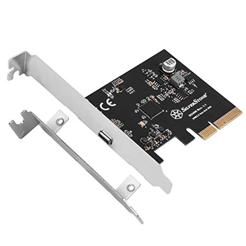 Image of SilverStone Technology ECU06, SuperSpeed USB 20Gbps /USB-C 3.2 Gen 2x2 PCIe Expansion Card, SST-ECU06, TAA Compliant