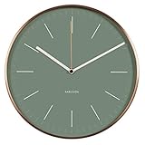 Karlsson Minimal - Reloj de Pared, Color Verde