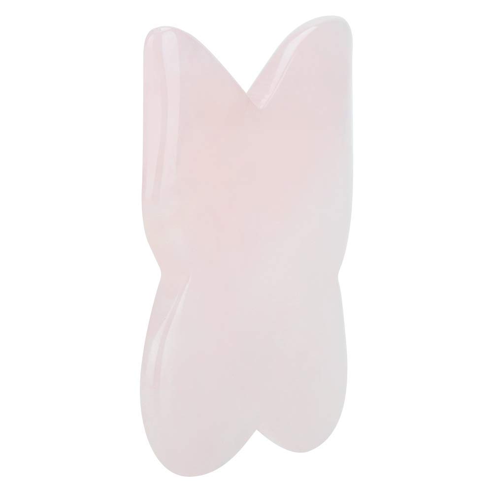 Gua Sha Scraping Massage Tool Natürliche Schmetterling Rosenquarz Heilung Jade Stein für SPA Akupunktur