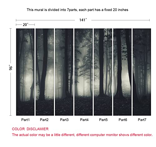 Mfwfm Foggy Forest Wallpaper Misty Jungle Rainforest Trees Nature Landscape Wall Mural #TOP4