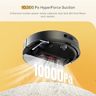 roborock Q7 M5 Robot Vacuum,10,000Pa HyperForce Suction, Dual Anti-Tangle System, PreciSense LiDAR Navigation, APP-Controlled Mopping, Robotic Vacuum with Mop, Ideal for Pet Hair, Black