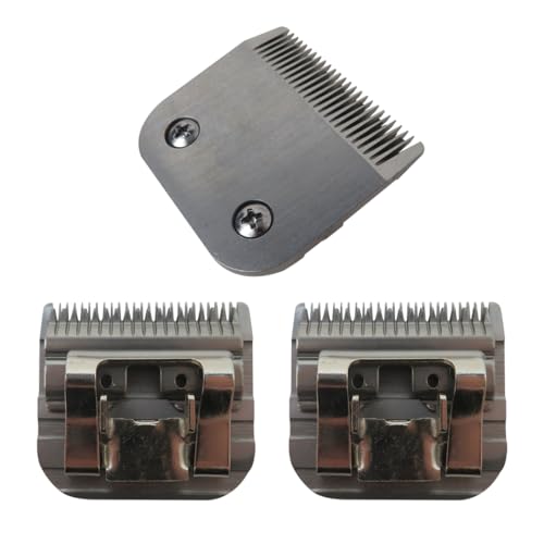 INGQI New 10# Detachable Pet Dog Grooming Blades Replacement Compatible for Andis UltraEdge/Andis Edge Series, 1.5MM Cut Length, 3 Pack