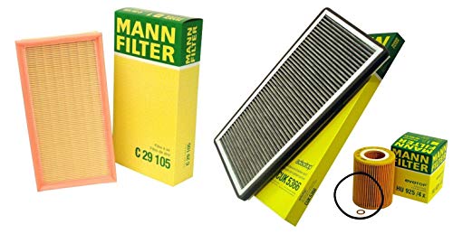 NEW Mann Oil Air Carbon Cabin Filter Service Kit for BMW E53 X5 3.0i M54 01-06