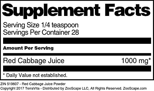 Miniatura 4 de Polvo de jugo de col roja (1 oz, ZIN 519607)