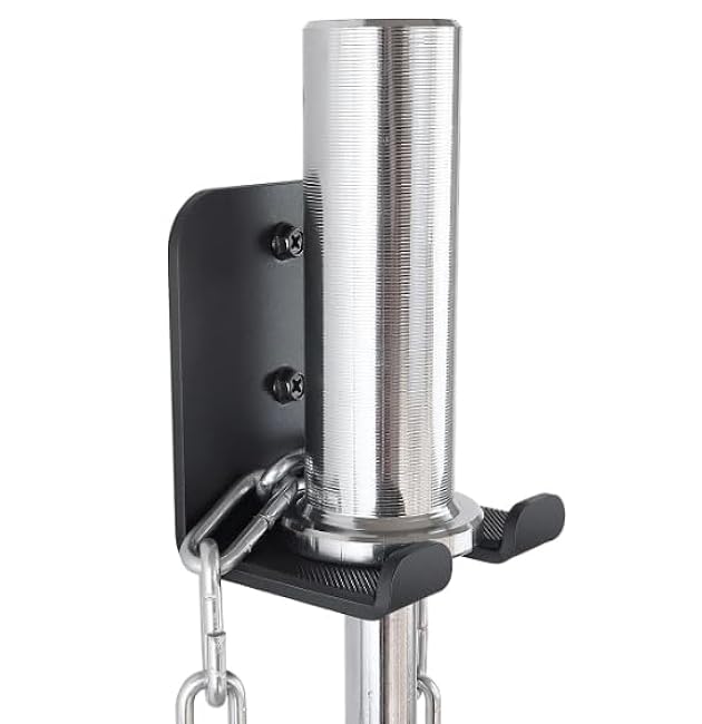 Barbell Rack Single Hook Wall Mount Heavy Duty Vertical Barbell Holder Weight Bar Holder for Olympic Barbell, Curl bar, Commercial or Home Gym Accessory