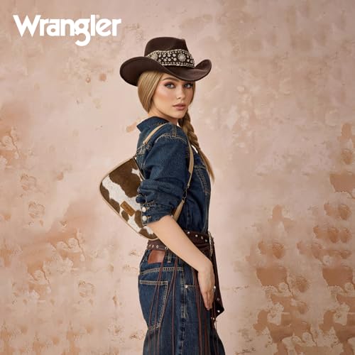 Image of Wrangler Western Shoulder Bag for Women Small Purse Aztec Hobo Bag Handbag with Detachable Strap