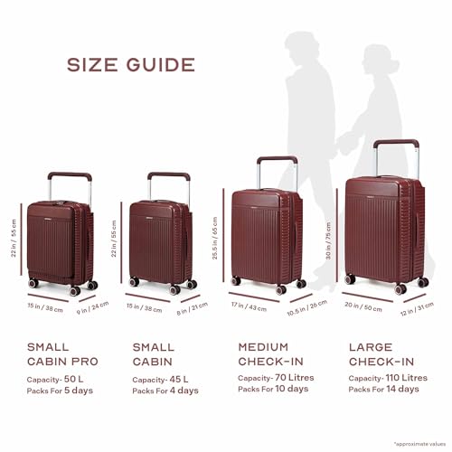 Image of Assembly Hard Trolley Bags Set of 2 | Premium Polycarbonate Cabin 20 & Check-in 28 inches Luggage with Wide Handle & Silent 360 Degree Wheels