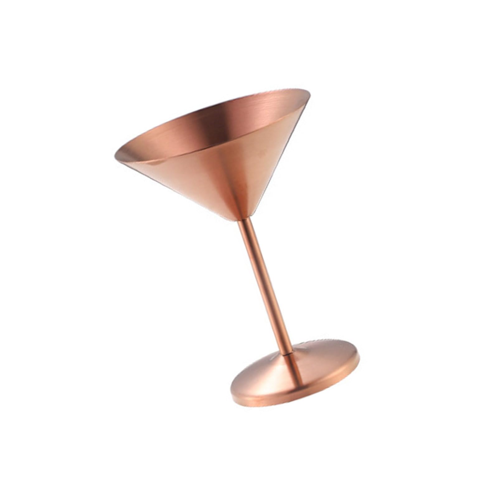 V Shaped Stainless Steel Cocktail Cup with Pedestal Base for Home Gatherings, Table Display, and Cocktail Serving V Shaped Cup Pedestal Drinkware Brushed Metal Goblet Tabletop Drink Vessel Party Decor