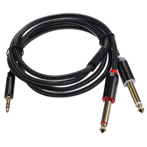 Cable divisor de audio 5mm a doble 1/4 pulgadas 1m miniatura 1
