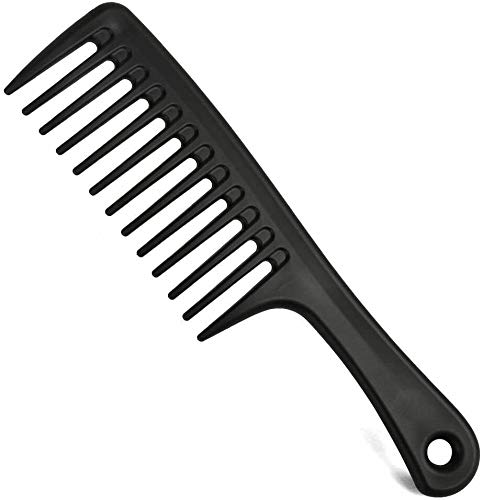 Hair Styling Long Jumbo Wide Tooth Comb Untangle Smooth Finish Rake Handle