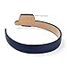 WantGor 1 Inch PU Leather Headband, Wide Padded Hairband Fashion Hair Bands Cute Womens Headbands Holiday DIY Hair Accessories (Navy Blue)