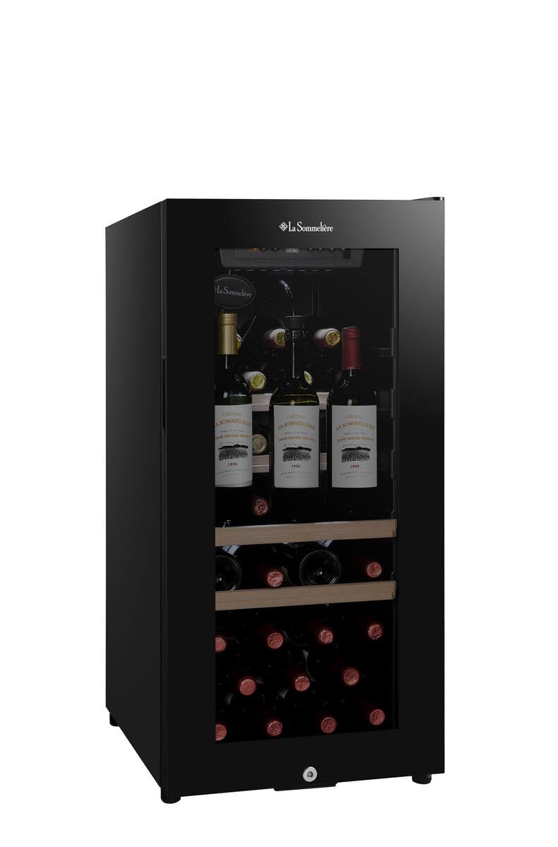 LA SOMMELIERE Cave de mise à température LS38BLACK 38 Bouteilles
