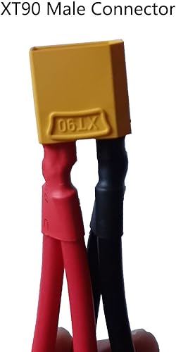 Miniatura 3 de 2 unidades de cable conector paralelo XT90 XT-90, divisor de enchufe calibre 10, cable Y de 3.937 in para monopatín eléctrico Sola, tarot T-18,