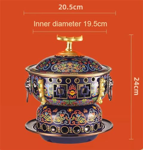Olla pequeña de cobre tradicional china para una persona miniatura 2