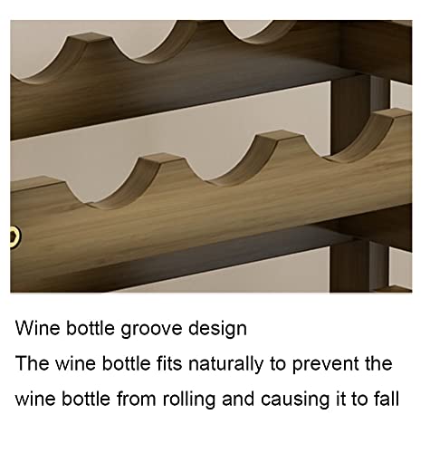 Soporte para vino de madera capacidad 15 botellas miniatura 4