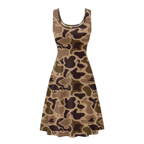 Image of Renewold Women's Sleeveless Tank Dress with Pockets, Casual Scoop Neck A-Line Sundress for Summer, Travel and Vacation