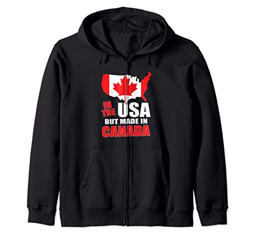 Live In The USA But Made In Canada Sudadera con Capucha