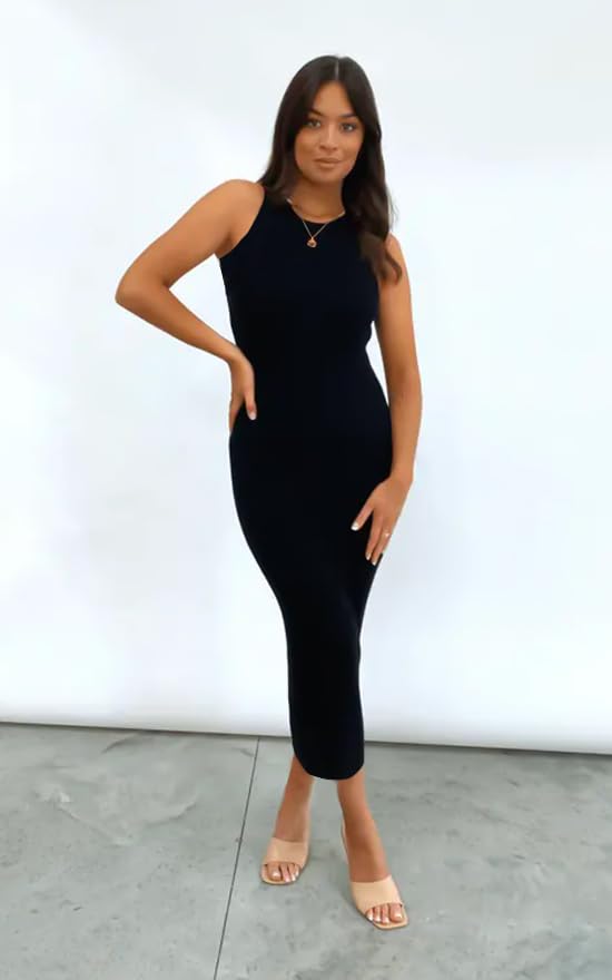 Toochki Dress For Women | Dresses For Women Dress | Black Bodycon Dress | Midi Length Dress | Lycra Bodycon Dress | One Piece Dresses