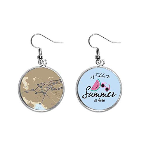 Pendientes de sandía antipesadez para lucir un estilo vintage de la Ruta de la Seda