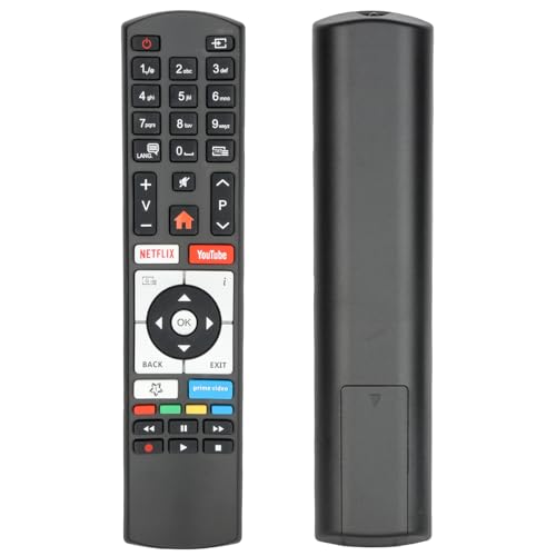 Fernbedienung RC4318 RC4318P kompatibel mit Vestel Finlux Telefunken Edenwood 4K Smart TV C40U446 C40U446A D32H289N4CWD D32H289N4CWI Ersatz Controller mit NETFLIX YouTube PrimeVideo Tasten
