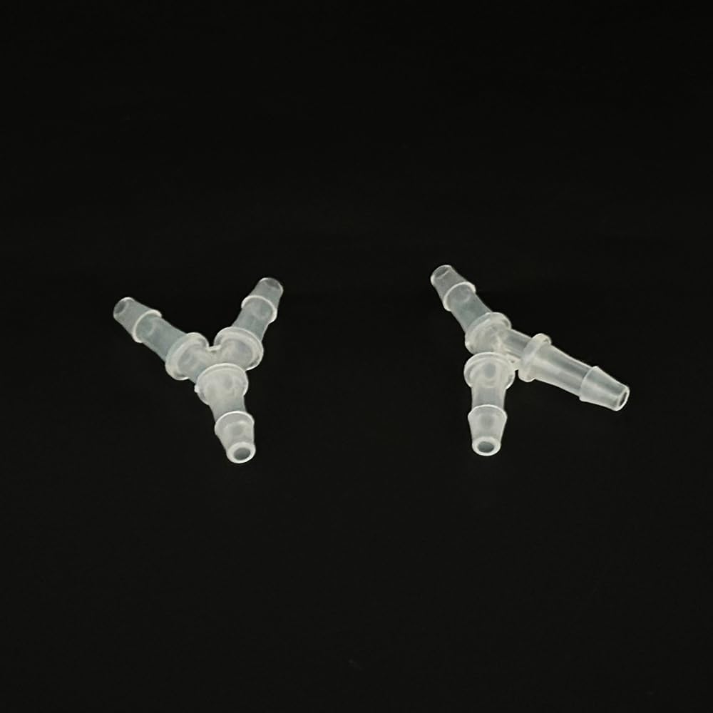 5PCS RC Boat Water Cooling Nozzle 3 Way Water Cooling Nipple Faucet for RC Boat DIY Model Ship Water-Cooled Parts (4.8mm Small Outside Diameter)