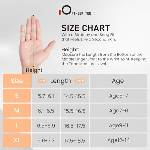 Reithandschuhe Finger Ten für Kinder Bunte Modelle für Mädchen und Jungen