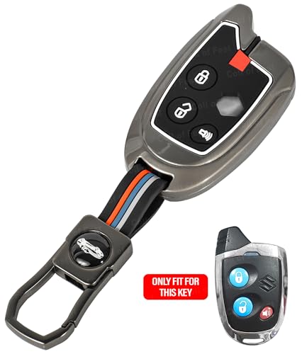 Image of Coll of Fest Premium Metal Silicon Key Cover Compatible with Maruti Suzuki Nippon 3 Button Smart Key Cover Metal & Silicon Protection Glow in the Dark