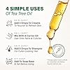 100% Pure Tea Tree Oil - 4 Fl Oz Tea Tree Essential Oil for Hair, Skin, Diffuser, Aromatherapy & DIY Soap Making Scent #5