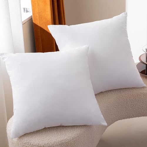 Image of Microfiber Pillow Filler 18x18 Inch | Cushion Insert 45x45 cm, Set of 2