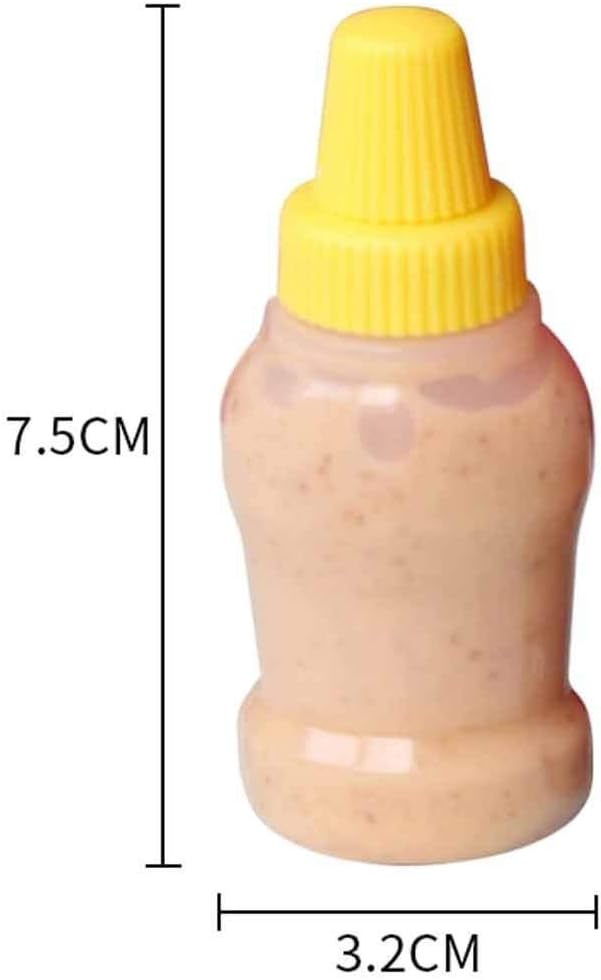 Mini Ketchup Bottle Portable Small Sauce Salad Dressing Container Bento Box Sauce Squeeze Bottle Seasoning Storage Bottle