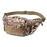 Jorzer Camping Taille Tasche Hohe Kapazität Hüftbeutel Multifunktionale Fanny Packs Camouflage Militärpaket für Im Freien Wandern Klettern Jagd Bum Bag