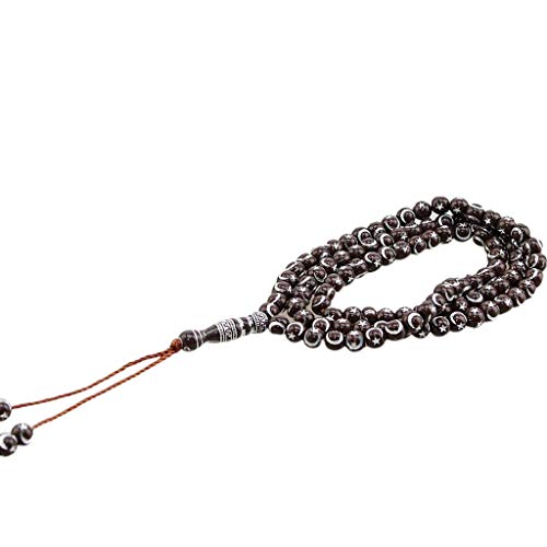 Kemelo Musulmán Oriente Medio Pulseras Borla Colgante 99 Cadena de Cuentas de oración Rosario islámico, Kit de Collar para Hacer Joyas, Café Cover