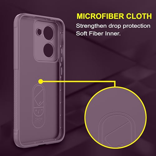 Image of amazon basics Back Case Cover for Realme P3 Ultra 5G | Compatible for Realme P3 Ultra 5G Back Cover | Liquid Silicon Magic Case with Camera Protection | Lavender