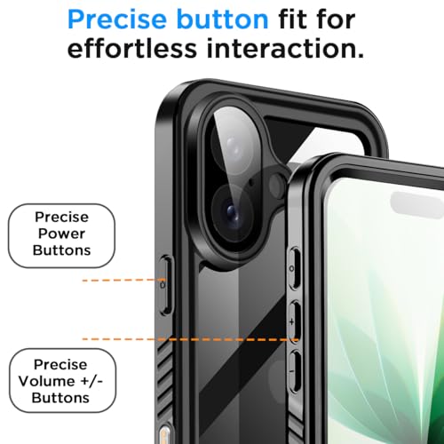 AICase for iPhone 17 Case Waterproof Clear with MagSafe Water Proof/Snowproof/Dustproof/Shockproof,IP68 Certified 360 Full Body Protection Fully Sealed Underwater Cover for iPhone 17 6.3" - image 6