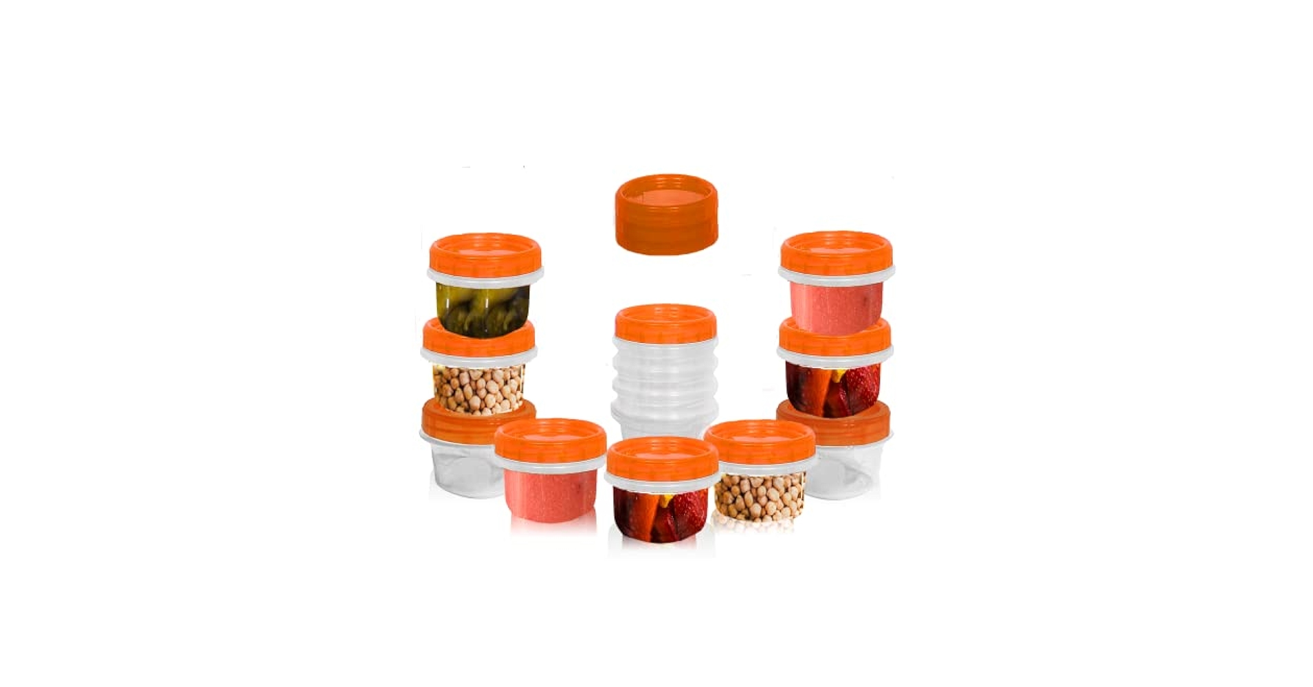 Think Out Loud☆Shelf Life Amazon.com: [4 Oz - Orange] Airtight Deli Containers with