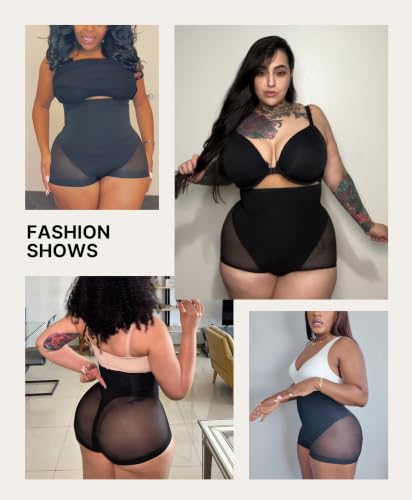 Image of SHAPELLX Women High Waist Tummy Control Slips Shapewear Panties Under Dress