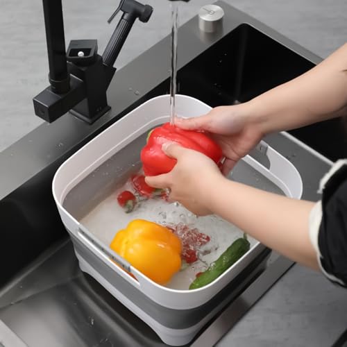 Évier à bouteilles multifonction avec bac semainier pliable